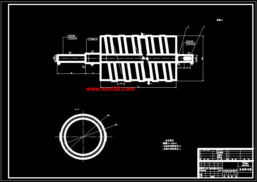 （全套CAD）檸條聯合收割機壓扁及切碎裝置的設計（終稿）CAD截圖08