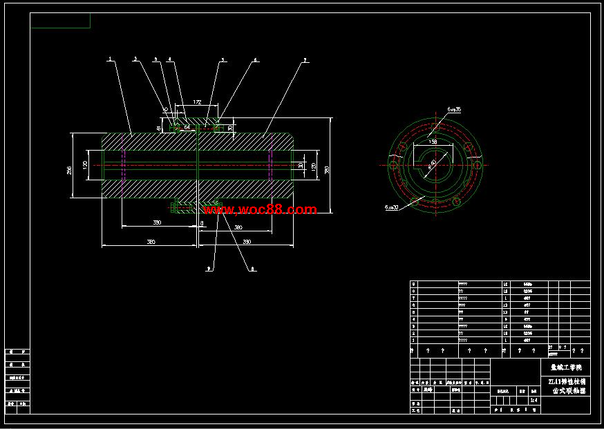 （全套CAD）氣箱脈沖煤磨袋式除塵器設計（終稿）CAD截圖03