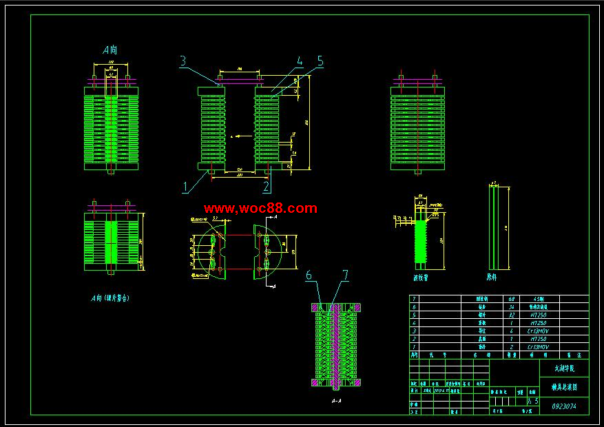 （全套CAD）波紋管成型機的設計（終稿）CAD截圖03