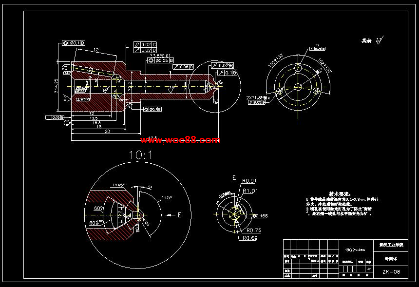 （全套CAD）柴油機P型噴油器設計（終稿）CAD截圖06