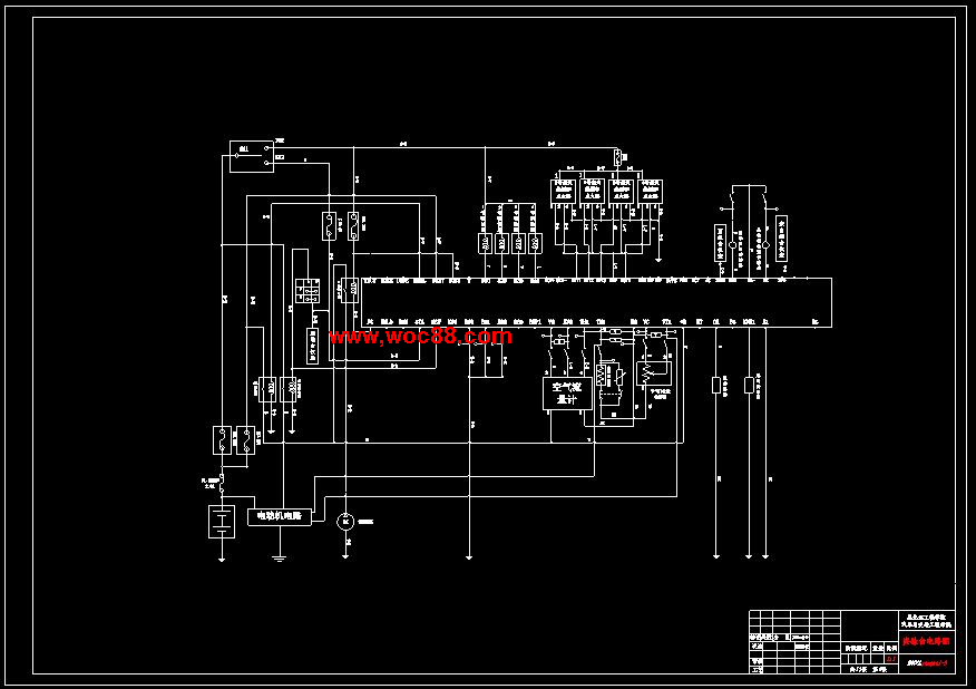 （全套CAD）汽油機電控系統模擬教學演示臺設計（終稿）CAD截圖09