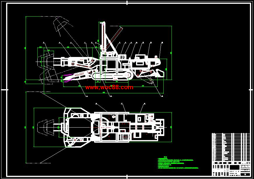 （全套CAD）掘錨聯合機組整體方案設計（終稿）CAD截圖01