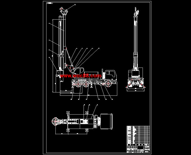 鐵路公路兩用旋挖鉆機設計CAD截圖02