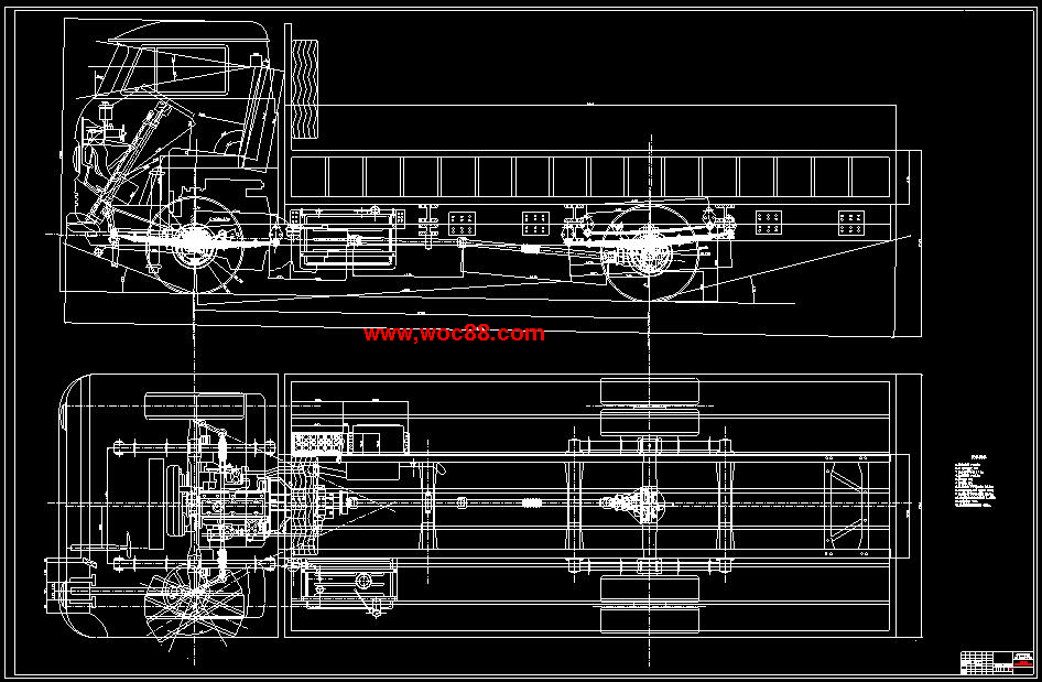 （定稿）HGC1050輕型商用車總體設計（全套下載） -CAD截圖01