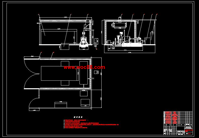 （全套CAD）汽車低溫試驗室設計（終稿）CAD截圖06