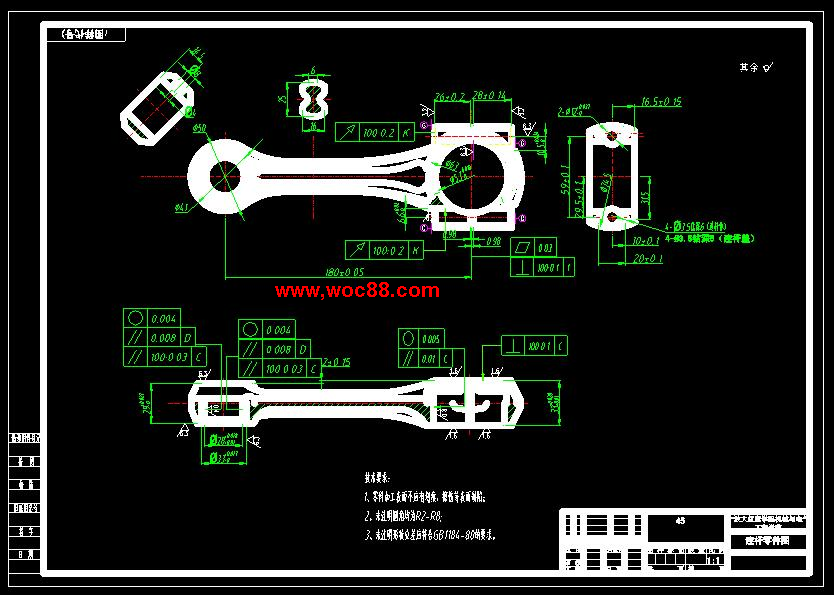 （全套CAD）柴油機連桿機械加工工藝及工裝夾具設計（終稿）CAD截圖05