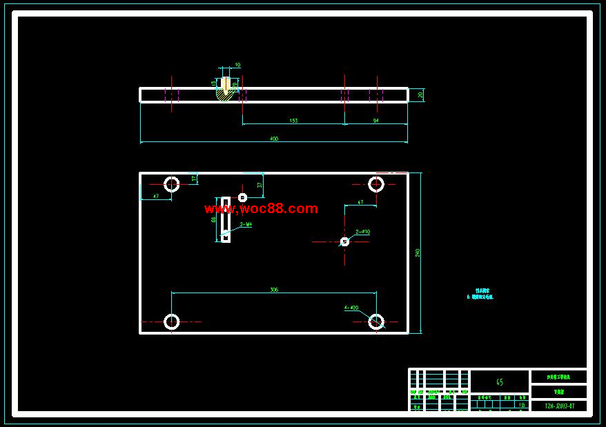（全套CAD）柴油機機體機械加工工藝及夾具設計（終稿）CAD截圖04