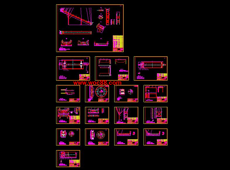 （全套CAD）木片輸送機設計（終稿）CAD截圖09
