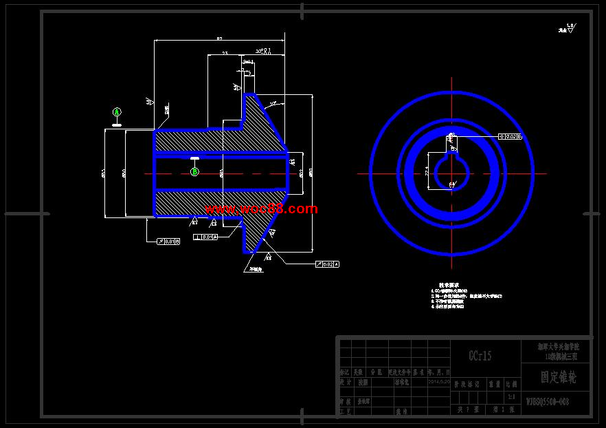 （全套CAD）小功率機械摩擦式無級變速器結構計（終稿）CAD截圖03