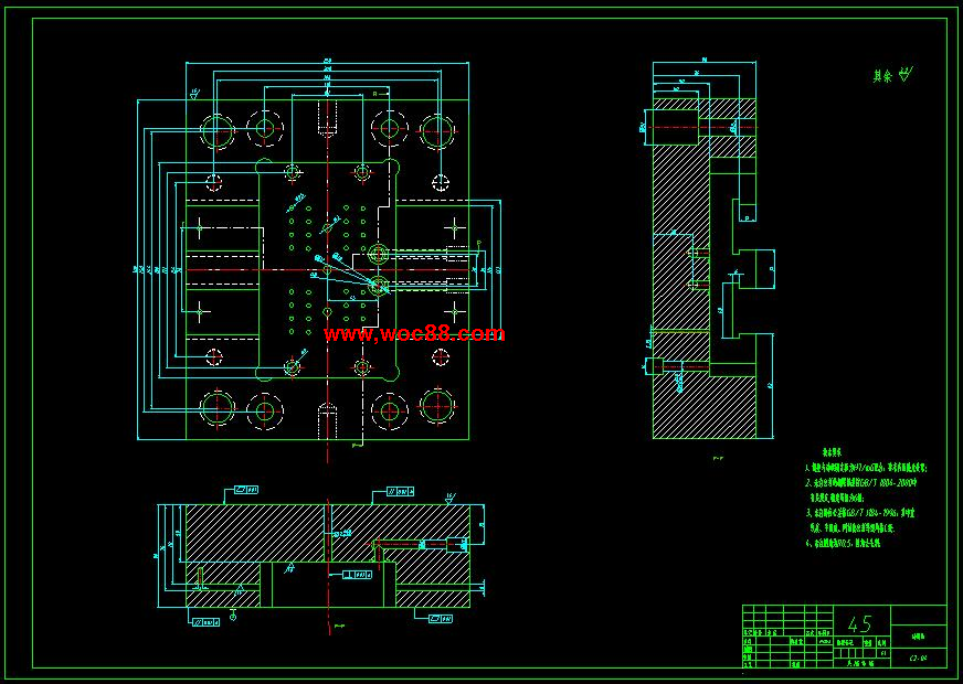 （全套CAD）工業插座零件塑料注塑磨具設計（終稿）CAD截圖05