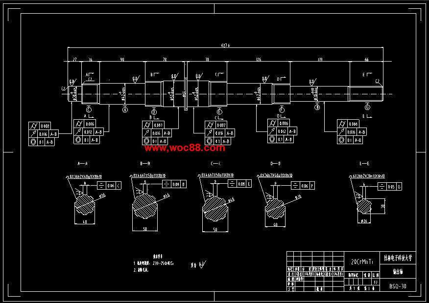 （全套CAD）機械式六檔變速器設計（終稿）CAD截圖05