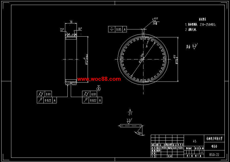 （全套CAD）機械式六檔變速器設計（終稿）CAD截圖04