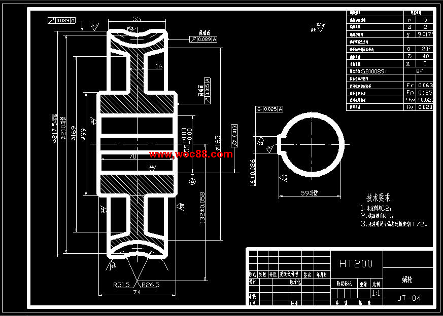 （全套CAD）機械式雙頭套皮輥機設計（終稿）CAD截圖07