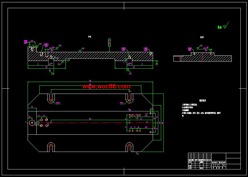 （全套CAD）撥叉加工工藝及兩套夾具設計（終稿）CAD截圖06