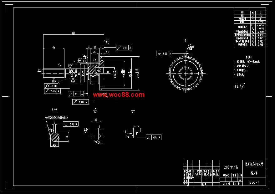 （全套CAD）機械式六檔變速器設計（終稿）CAD截圖06