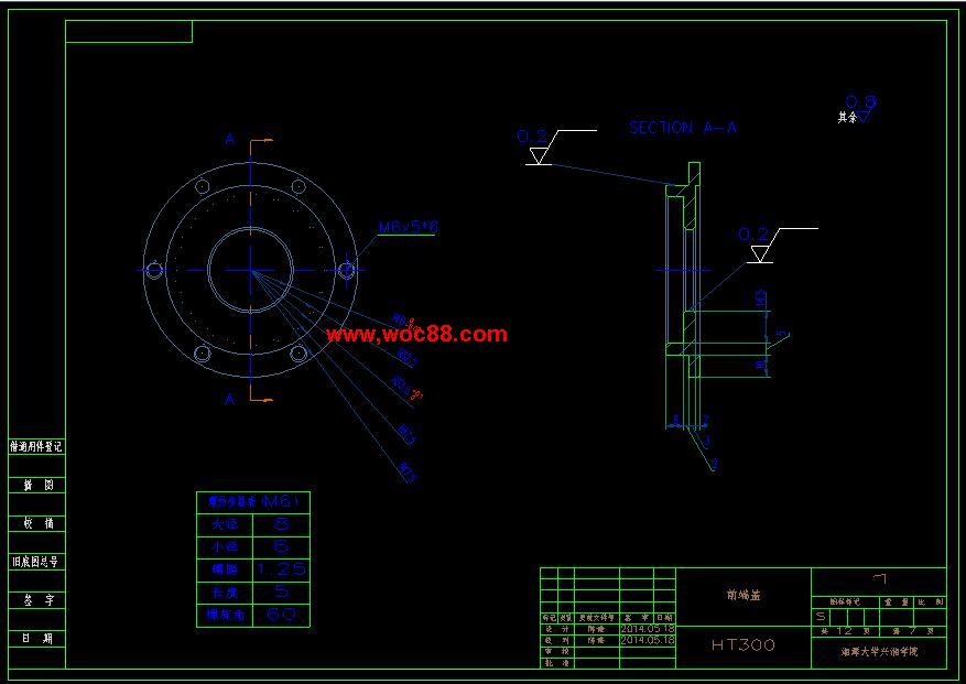（全套CAD）機床高速電主軸的結構設計（終稿）CAD截圖07