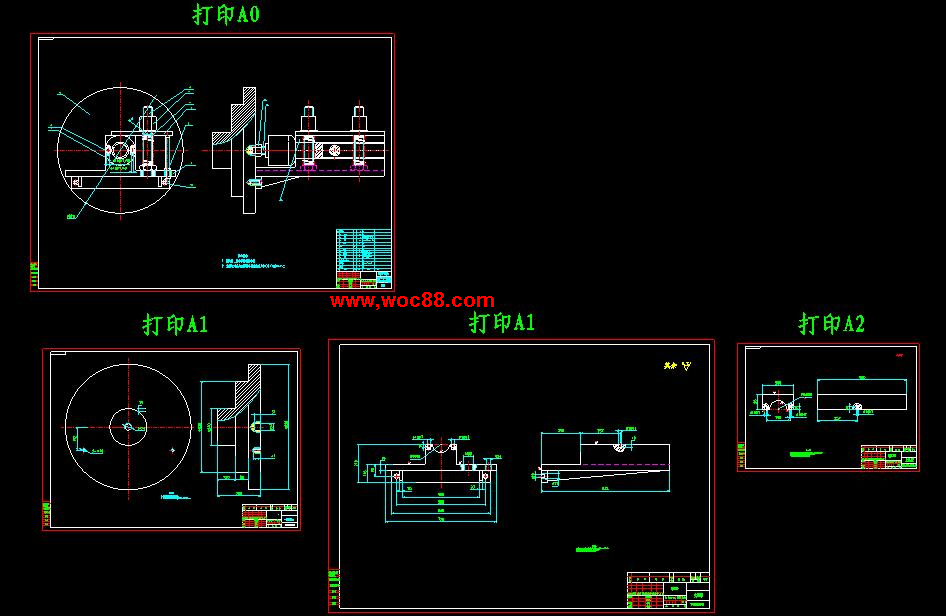 （全套CAD）改善工藝系統剛性的夾具結構設計（終稿）CAD截圖05