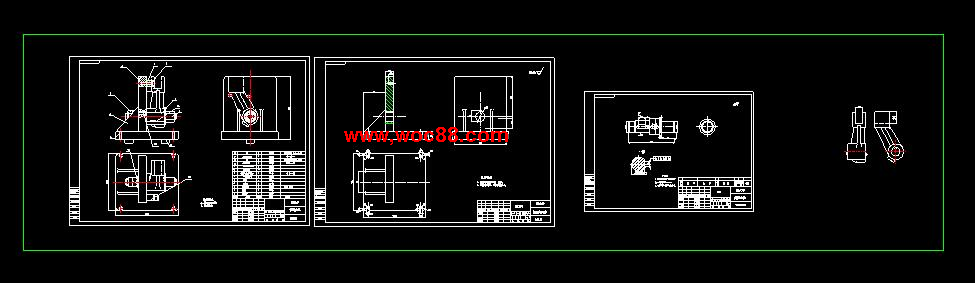 （全套CAD）撥叉機械加工工藝及銑槽夾具設計（終稿）CAD截圖04