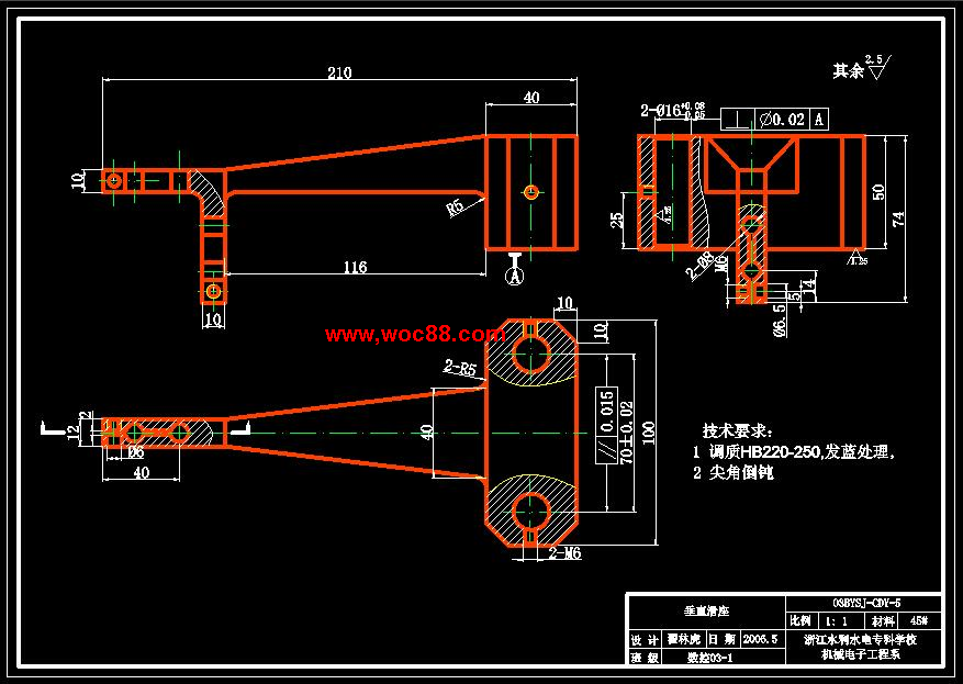 （全套CAD）機械式測刀儀設計（終稿）CAD截圖03