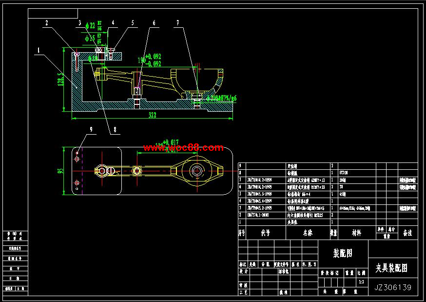 （全套CAD）撥叉零件工藝規程及刀具量具鉆孔Φ10夾具設計（終稿）CAD截圖01