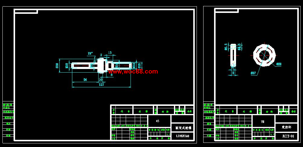 （全套CAD）柴油機連桿工藝及銑頂面夾具設計（終稿）CAD截圖03