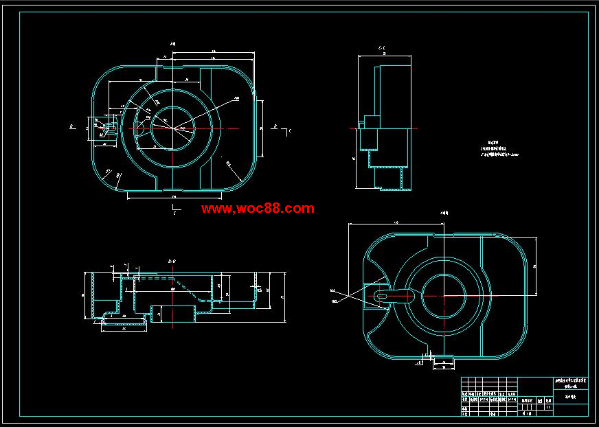 （全套CAD）機械式鋼筋鋼管多功能加工機總體設計（終稿）CAD截圖06