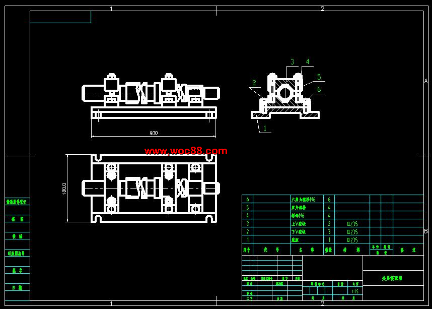 （全套CAD）控制螺桿工藝規程及銑鍵槽夾具設計（終稿）CAD截圖01