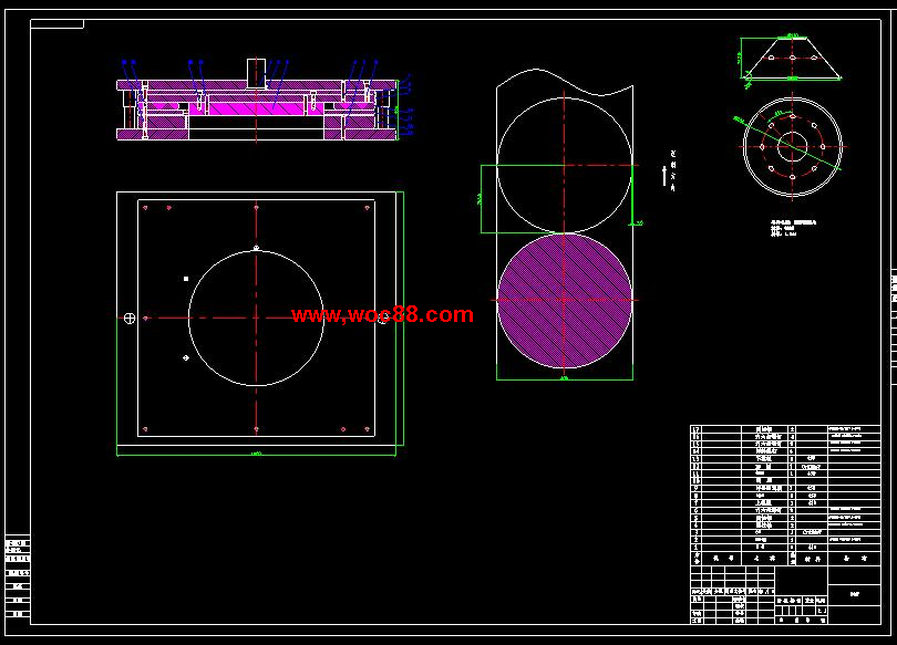 （全套CAD）攪拌筒碟片模具設計（終稿）CAD截圖01