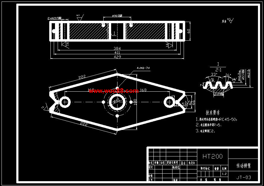 （全套CAD）機械式雙頭套皮輥機設計（終稿）CAD截圖03