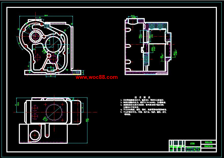 （全套CAD）柴油機機體機械加工工藝及夾具設計（終稿）CAD截圖03