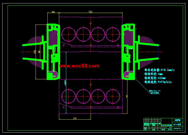 （全套CAD）柴油機汽缸體兩端面銑削專機設計（終稿）CAD截圖02
