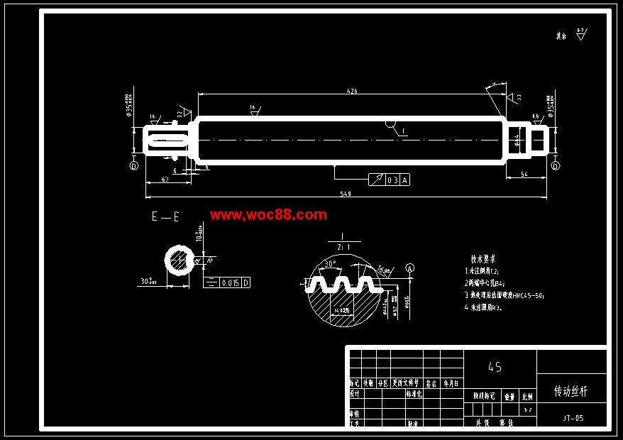 （全套CAD）機械式雙頭套皮輥機設計（終稿）CAD截圖04