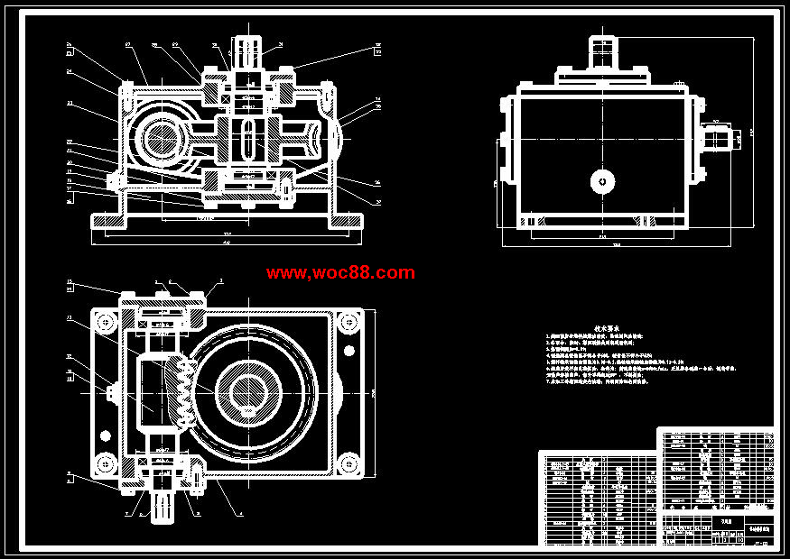 （全套CAD）機械式雙頭套皮輥機設計（終稿）CAD截圖01