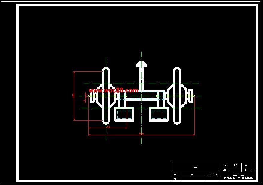 （全套CAD）控制機器人行走設計（終稿）CAD截圖01