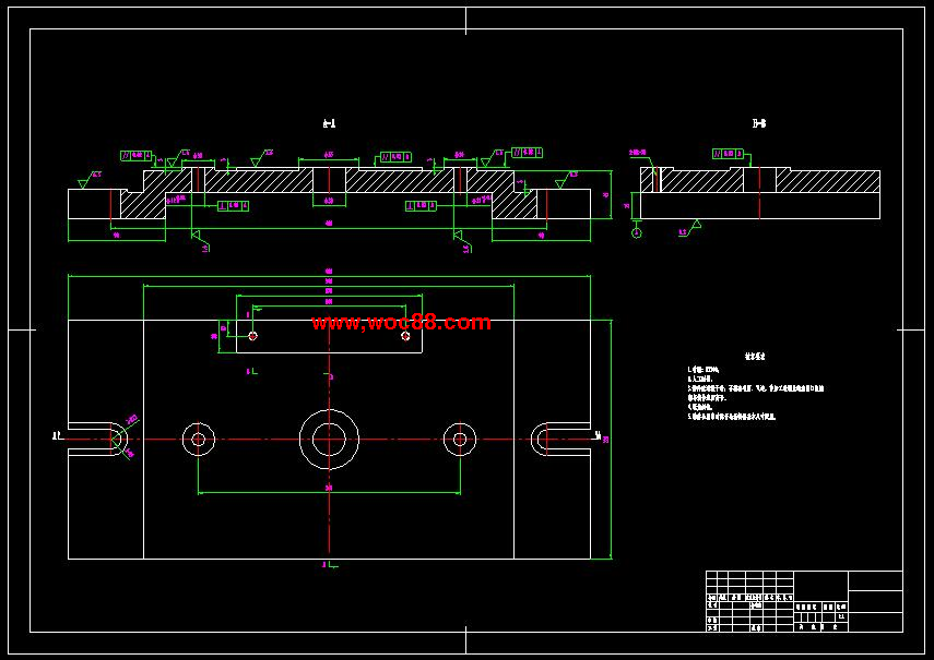 （全套CAD）撥叉加工工藝及兩套夾具設計（終稿）CAD截圖04