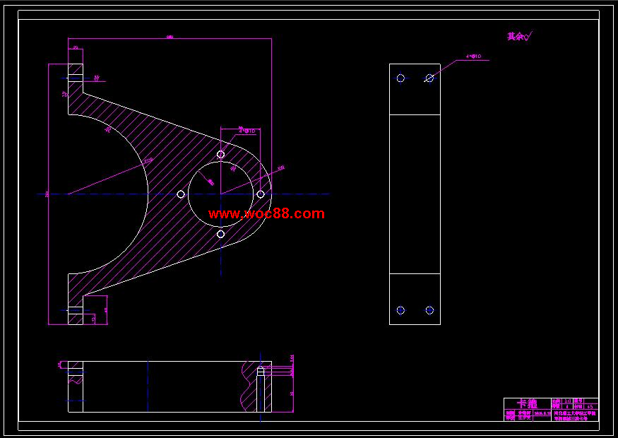 （全套CAD）機床安裝用起重機的設計（終稿）CAD截圖05