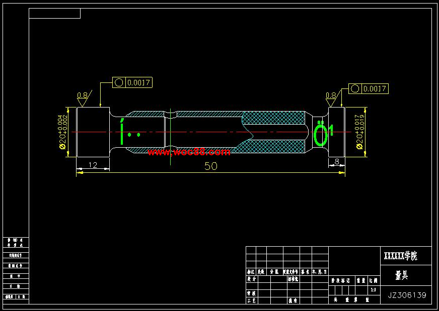 （全套CAD）撥叉零件工藝規程及刀具量具鉆孔Φ10夾具設計（終稿）CAD截圖02