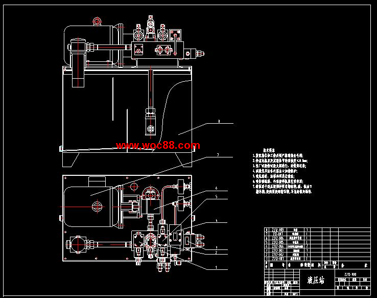 （全套CAD）機座水壓機的液壓系統設計（終稿）CAD截圖02