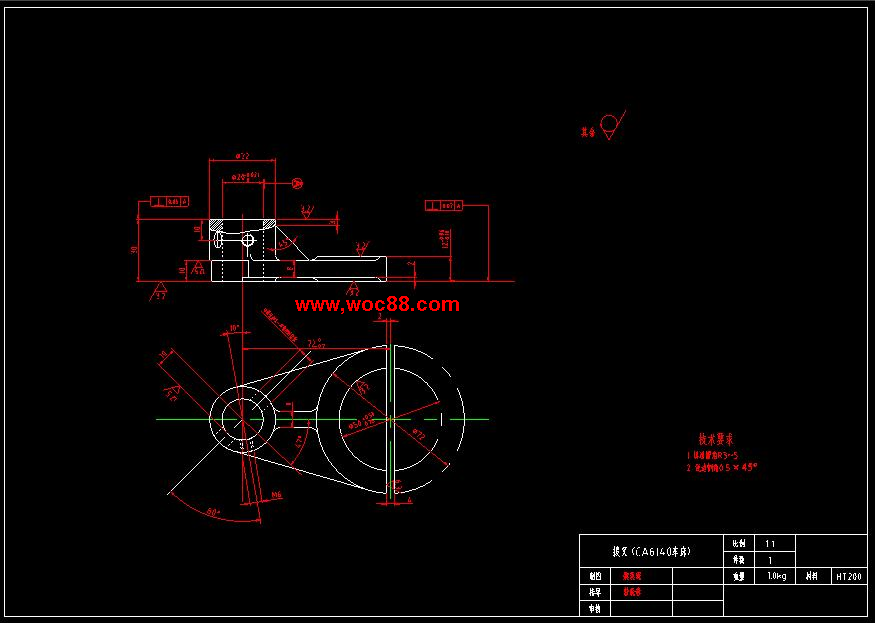 （全套CAD）撥叉831008鉆M6底孔夾具畢業設計（終稿）CAD截圖02