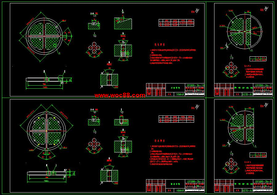 （全套CAD）浮頭式換熱器設計（終稿）CAD截圖03