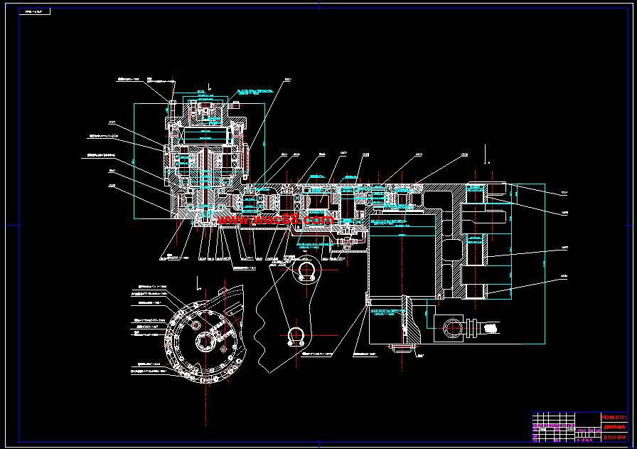 （全套CAD）滾筒采煤機截割部的設計（終稿）CAD截圖03