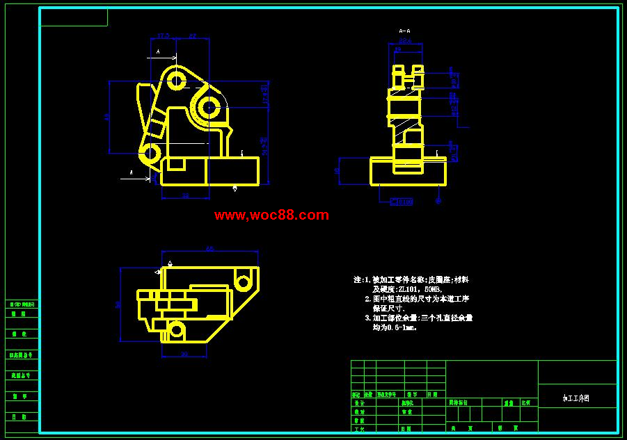 （獨家原創）皮圈架座組合機床及專用夾具設計（全套CAD圖紙完整版）CAD截圖01