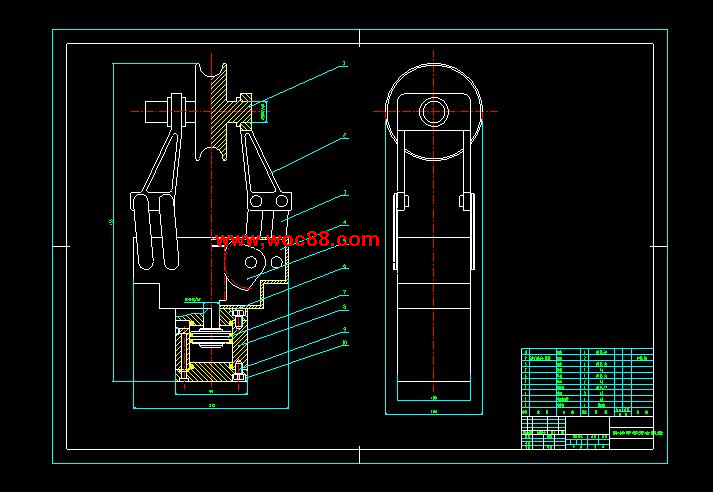 （全套CAD）高壓電線除冰機器人機構設計（終稿）CAD截圖02