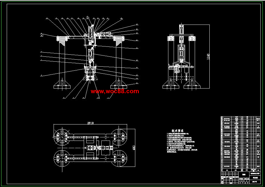 （全套CAD）汽車工業用裝裝卸機械手結構設計（終稿）CAD截圖01