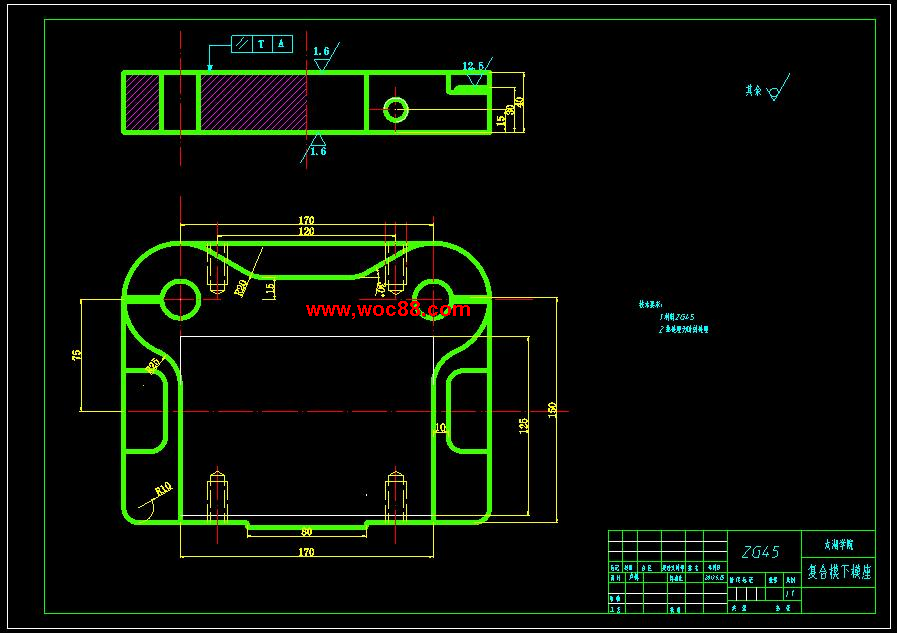 （全套CAD）深筒件的沖壓工藝及模具設計（終稿）CAD截圖04