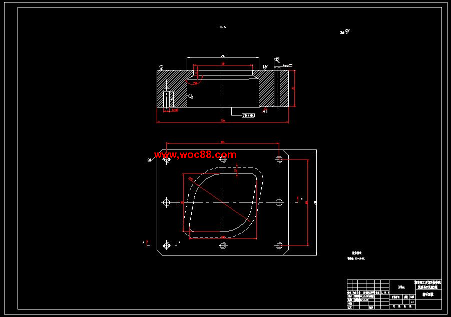 （全套CAD）汽車軸蓋沖壓模設計（終稿）CAD截圖06