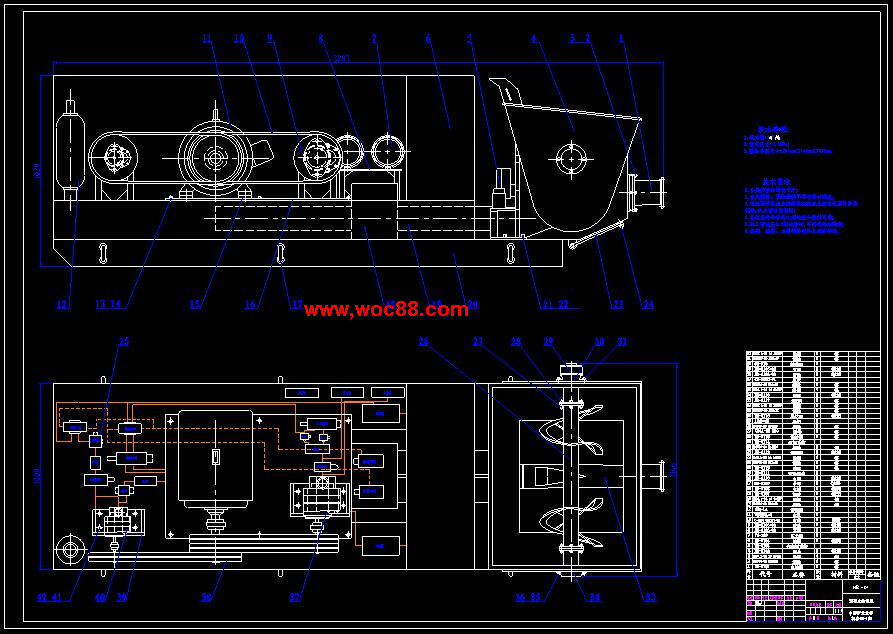 （全套CAD）混凝土輸送泵設計（終稿）CAD截圖01