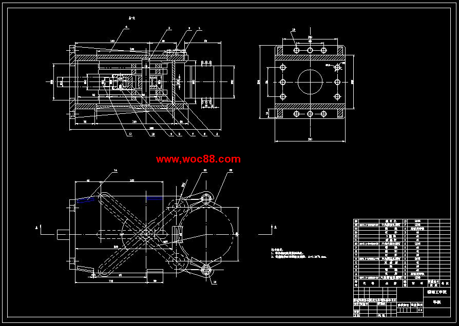 （全套CAD）汽車零件加工自動線上的多功能機械手的設計（終稿）CAD截圖03