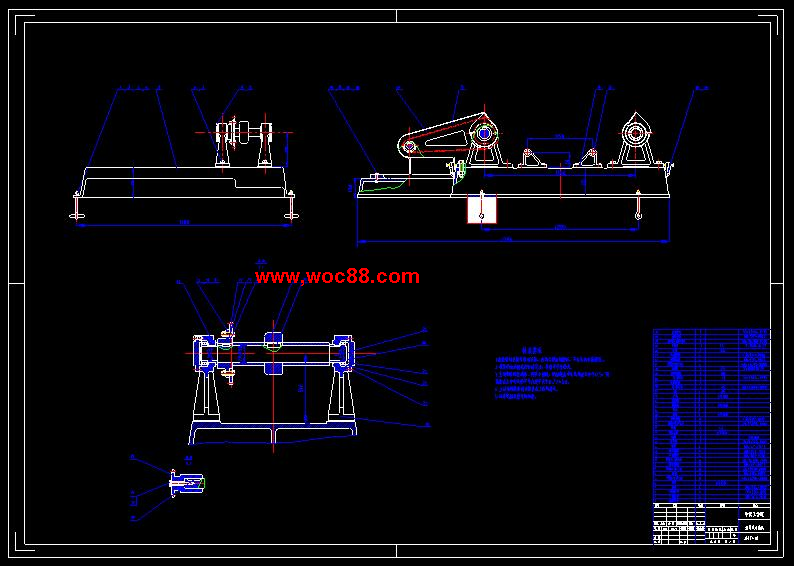 （全套CAD）滾筒式蔬菜清洗機設計（終稿）CAD截圖02