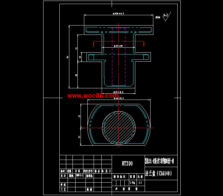 （全套CAD）法蘭盤831004加工工藝規程及車大法蘭端面和ф20孔夾具設計（終稿）CAD截圖04